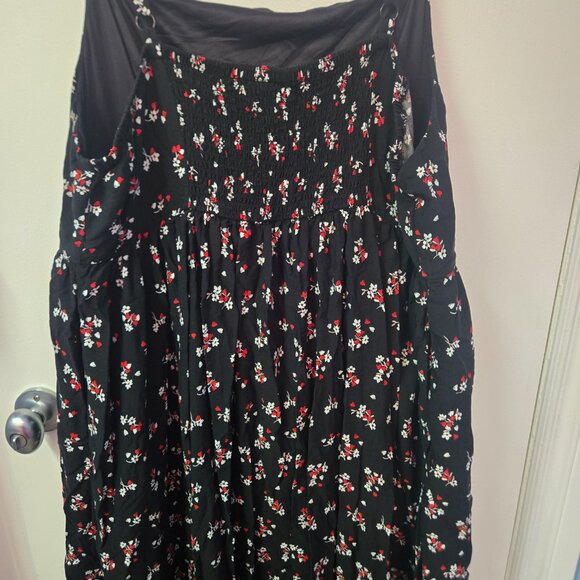 Tea Length Challis Square Neck Dress (Size 3X) - Picture 8 of 9